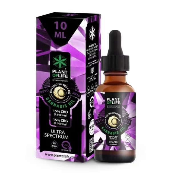 ÓLEO CBD 15% E CBG 15% 10ML ULTRA ESPECTRO