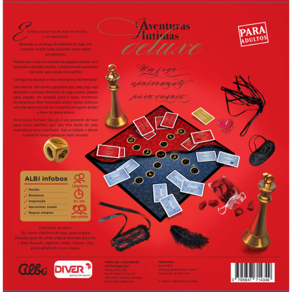 Jogo Para Casais Aventuras Íntimas Deluxe (+18) Portugues - Image 2